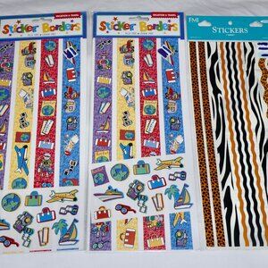 SUPER LOT OF SCRAPBOOKING BORDERS STICKERS - ALL NEW - NICE VARIETY